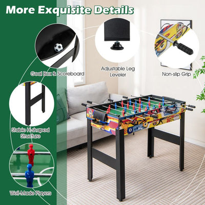 12-in-1 Combo Game Set with Foosball Air Hockey Pool Chess and Ping Pong Doba