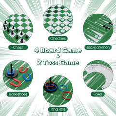 12-in-1 Combo Game Set with Foosball Air Hockey Pool Chess and Ping Pong Doba