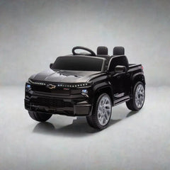 12V Kids Ride on Car W/Parents Control,Licensed Chevrolet Silverado,Four-wheel suspension,LED Lights,Bluetooth,music,USB,MP3,Power display,speeds 1.86-3.11MPH For kids aged 2-5. Doba