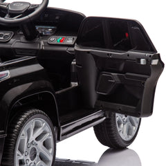 12V Kids Ride on Car W/Parents Control,Licensed Chevrolet Silverado,Four-wheel suspension,LED Lights,Bluetooth,music,USB,MP3,Power display,speeds 1.86-3.11MPH For kids aged 2-5. Doba