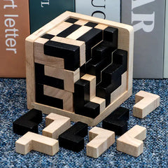 3D Wooden Cube Puzzle Toy Buyers Bargain Club