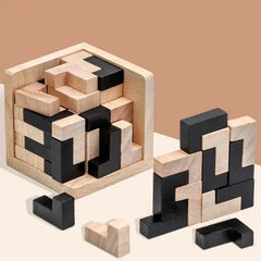 3D Wooden Cube Puzzle Toy Buyers Bargain Club