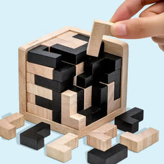3D Wooden Cube Puzzle Toy Buyers Bargain Club