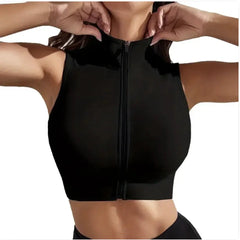 Women's Relaxed Fit Zipper Sports Vest Buyers Bargain Club