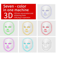 7 Colors LED Facial Mask with EMS Technology - Professional Red Light Therapy for Home Use Doba