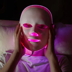 7 Colors LED Facial Mask with EMS Technology - Professional Red Light Therapy for Home Use Doba