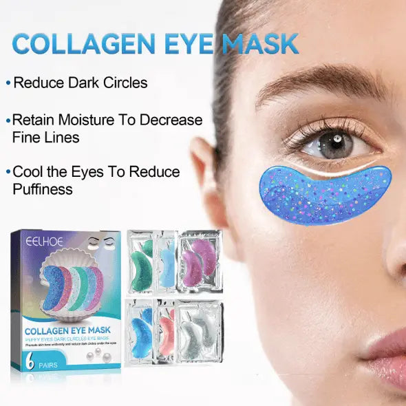 Anti-Aging Collagen Eye Mask - Reduces Dark Circles and Fine Lines Doba