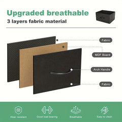 Bedroom Dresser with 9 Fabric Drawers Doba