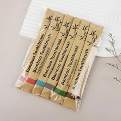 Biodegradable Bamboo Toothbrushes in Paper Bags (Set) Buyers Bargain Club