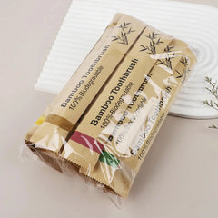 Biodegradable Bamboo Toothbrushes in Paper Bags (Set) Buyers Bargain Club