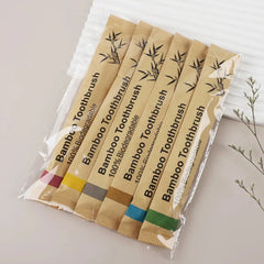 Biodegradable Bamboo Toothbrushes in Paper Bags (Set) Buyers Bargain Club