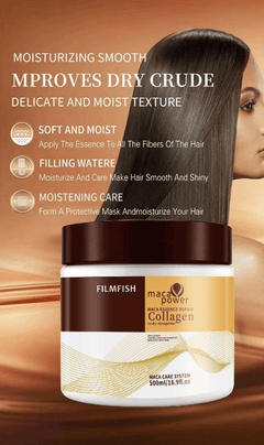 Collagen Hair Treatment Deep Repair Conditioning Argan Oil Collagen Hair Mask Essence for Dry Damaged Hair Doba