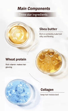 Collagen Hair Treatment Deep Repair Conditioning Argan Oil Collagen Hair Mask Essence for Dry Damaged Hair Doba