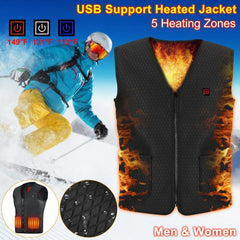 Heat Jacket Vest 3 Heating Gear Adjustable USB Doba