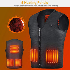 Heat Jacket Vest 3 Heating Gear Adjustable USB Doba