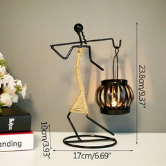 Nordic Metal Abstract Character Candle Holder Buyers Bargain Club