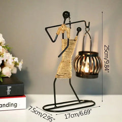 Nordic Metal Abstract Character Candle Holder Buyers Bargain Club