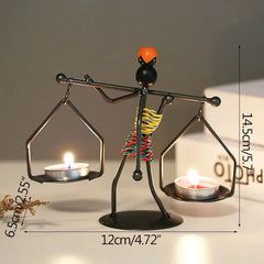 Nordic Metal Abstract Character Candle Holder Buyers Bargain Club