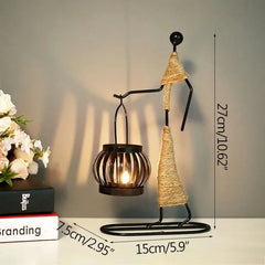 Nordic Metal Abstract Character Candle Holder Buyers Bargain Club