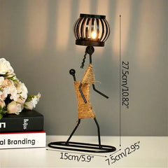 Nordic Metal Abstract Character Candle Holder Buyers Bargain Club