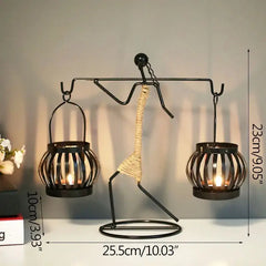 Nordic Metal Abstract Character Candle Holder Buyers Bargain Club
