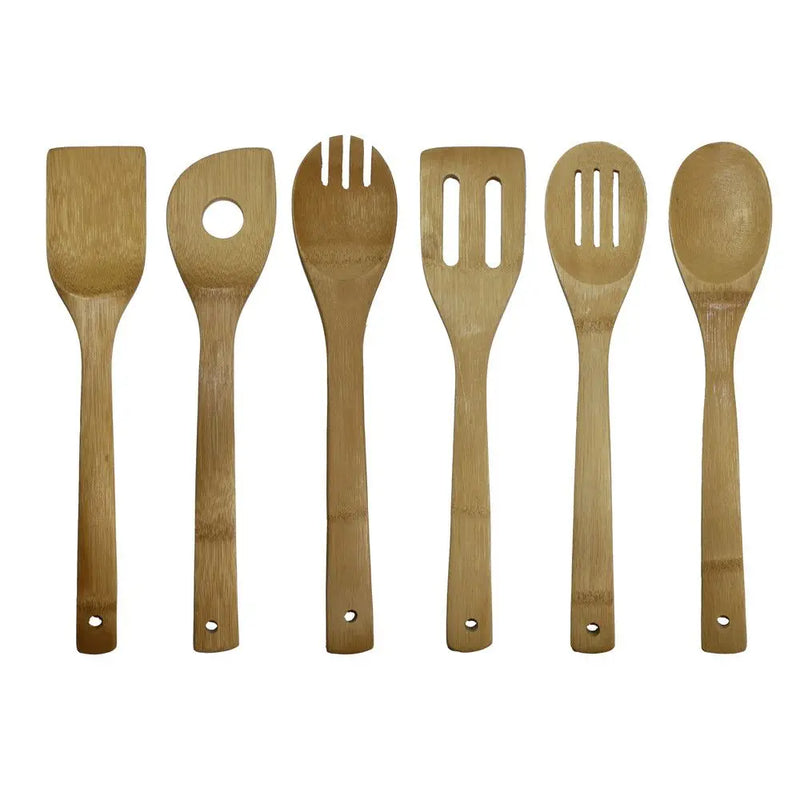 Oceanstar 6 Piece Bamboo Cooking Utensil Set Doba