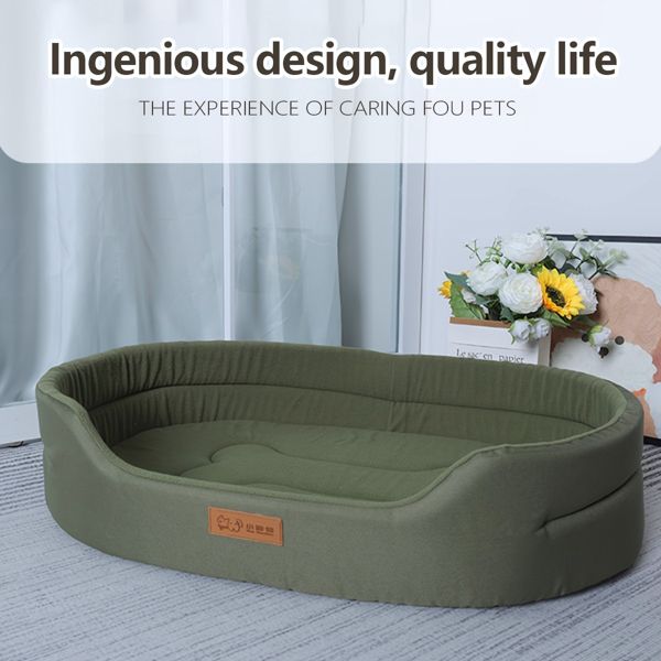 Orthopedic Dog Bed for Medium Dogs – Ultra-Comfortable Pet Couch with Removable Washable Cover, Waterproof Lining & Non-Skid Bottom, Grey Doba