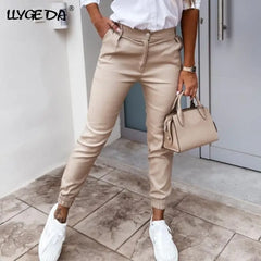 Pencil Harem Skinny Women's Pants Solid Elastic Waist, Women Pant,  Autumn Fashion Trousers For Female Doba