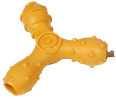 Pet Life 'Tri-Chew' Treat Dispensing and Chewing Interactive TPR Dog Toy Doba