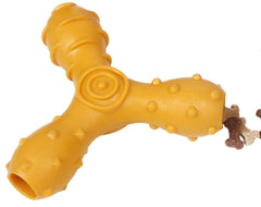 Pet Life 'Tri-Chew' Treat Dispensing and Chewing Interactive TPR Dog Toy Doba