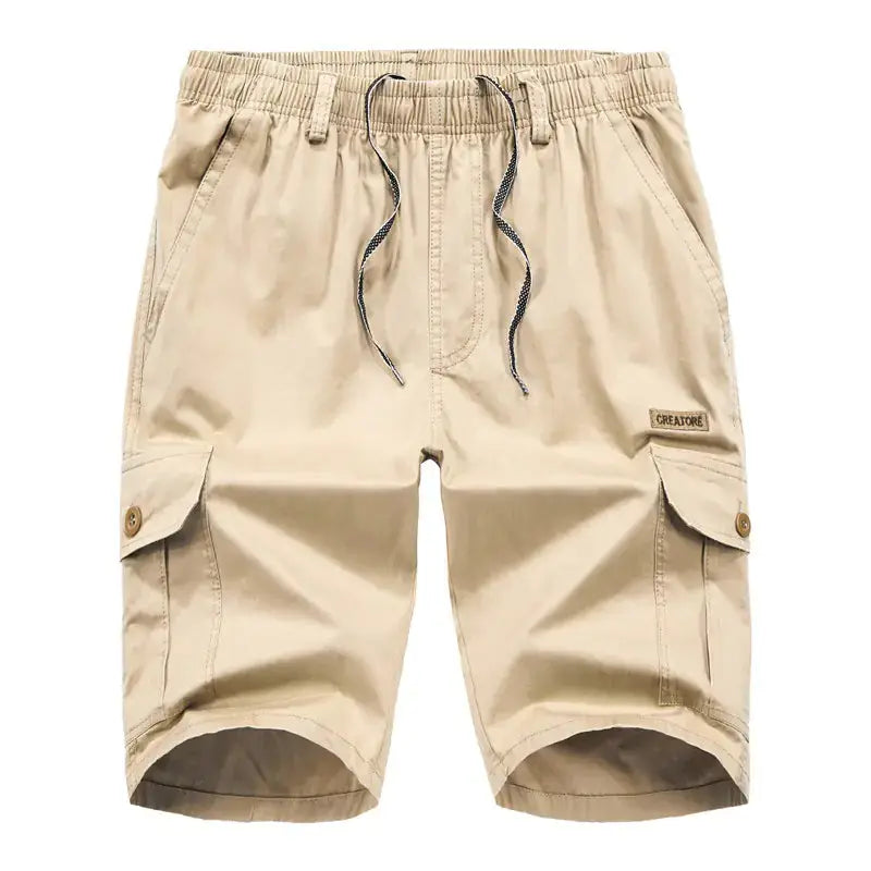 Plus Size Multi-pocket Elastic Casual Shorts Buyers Bargain Club