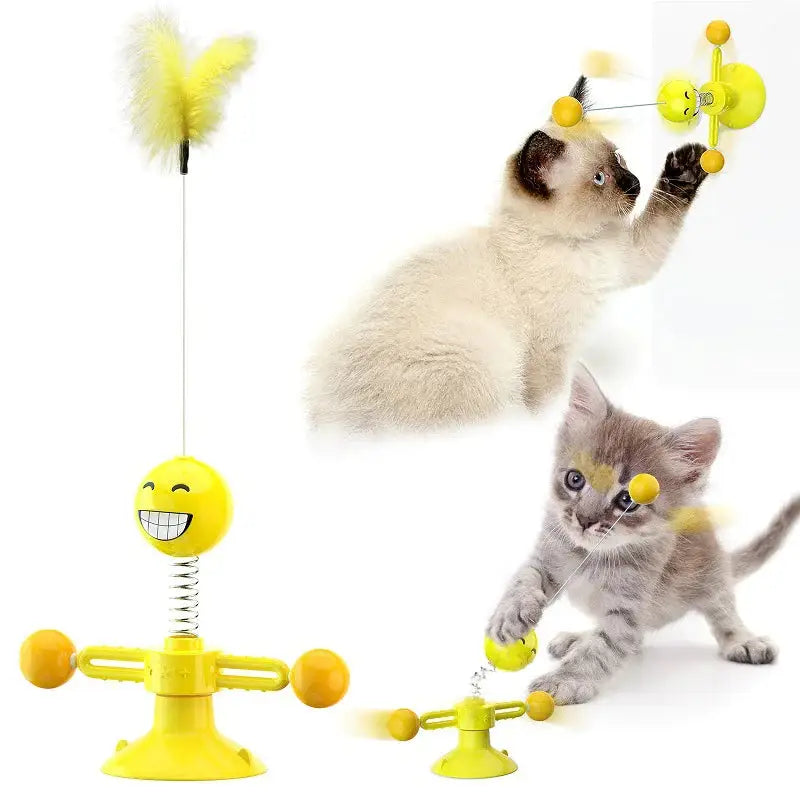 Rotating Cat Windmill Toy Buyers Bargain Club