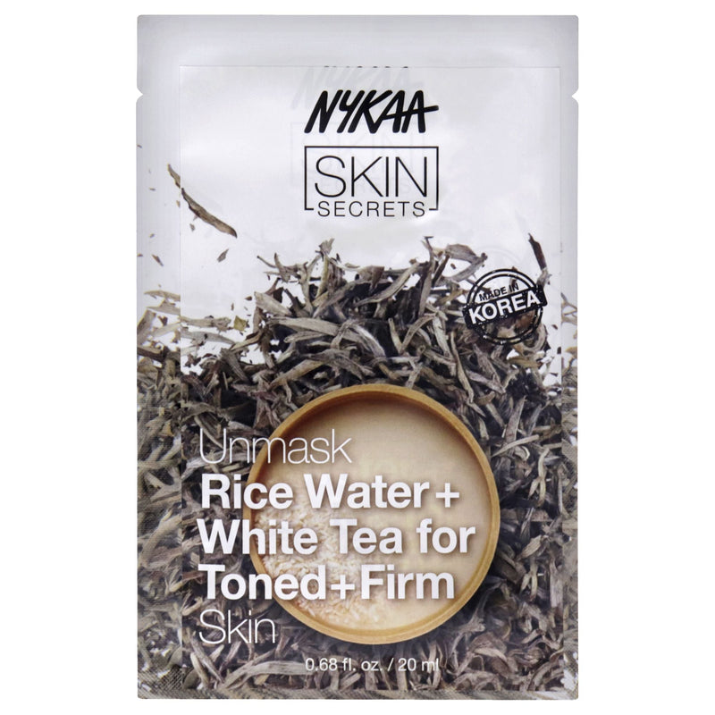 Skin Secrets Sheet Mask - Rice Water and White Tea by Nykaa Naturals for Women - 1 Pc Mask Doba