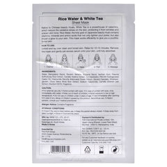 Skin Secrets Sheet Mask - Rice Water and White Tea by Nykaa Naturals for Women - 1 Pc Mask Doba