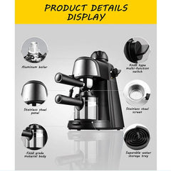 Steam Epresso Machine - 4 cup Doba