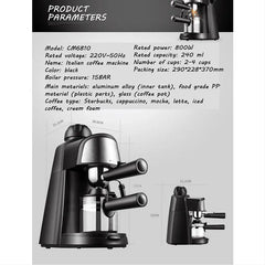 Steam Epresso Machine - 4 cup Doba