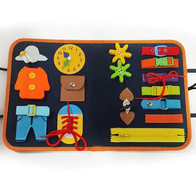 Toddler's Montessori Educational Busy Board Zendrop