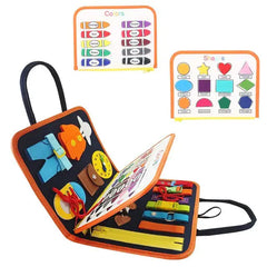 Toddler's Montessori Educational Busy Board Zendrop