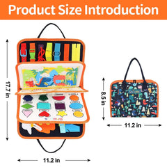Toddler's Montessori Educational Busy Board Zendrop