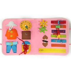 Toddler's Montessori Educational Busy Board Zendrop