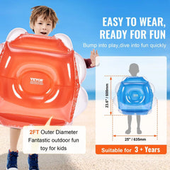 VEVOR Inflatable Bumper Balls 2-Pack, 2FT/0.6M Doba