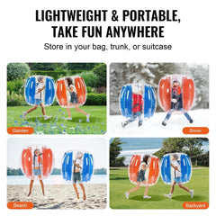 VEVOR Inflatable Bumper Balls 2-Pack, 3FT/0.9M Doba
