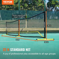 VEVOR Portable Pickleball Net System- 22FT Regulation Size Net Doba