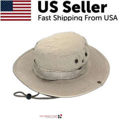 Wide Brim Sun Hat UV Protection Bucket Cap For Hiking Camping Fishing Safari Men Buyers Bargain Club