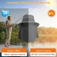 Wide Brim Sun Hat UV Protection Bucket Cap For Hiking Camping Fishing Safari Men Buyers Bargain Club