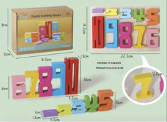 Wooden Number Blocks Set Buyers Bargain Club
