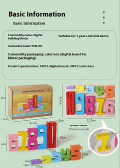 Wooden Number Blocks Set Buyers Bargain Club