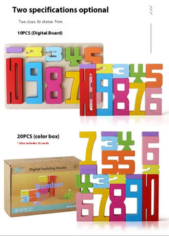Wooden Number Blocks Set Buyers Bargain Club