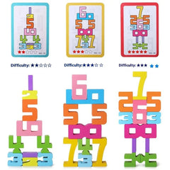 Wooden Number Blocks Set Buyers Bargain Club
