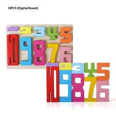 Wooden Number Blocks Set Buyers Bargain Club